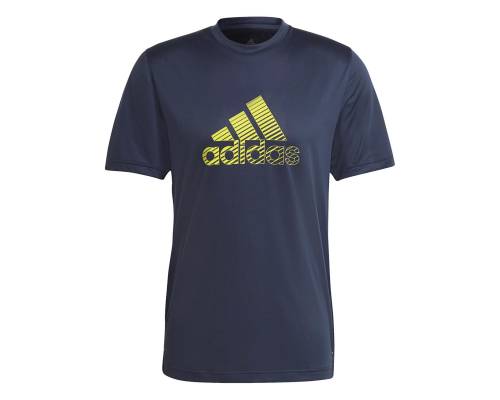 T-shirt Adidas Activated Tech Aeroready Bleu