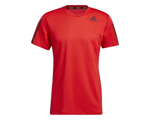 T-shirt Adidas Aeroready 3-stripes Slim Rouge