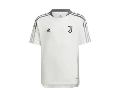 Maillot Adidas Juventus Turin Training 2021-22 Blanc Enfant