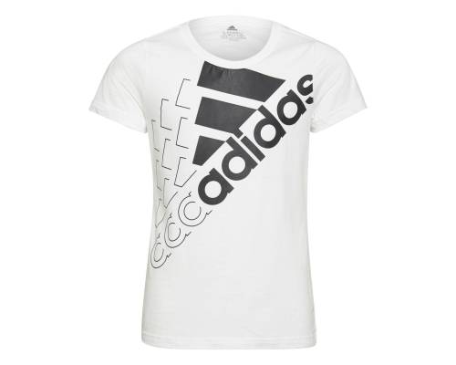 T-shirt Adidas Essentials Logo Blanc Fille