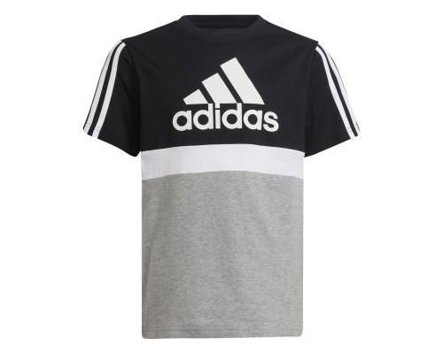 T-shirt Adidas Essentials Colorblock Noir / Gris Enfant