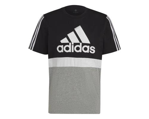 T-shirt Adidas Colorblock Noir / Gris