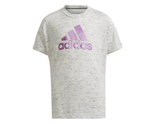 T-shirt Adidas Badge Of Sport Blanc Fille