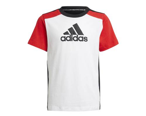T-shirt Adidas Logo Blanc / Noir / Rouge Enfant