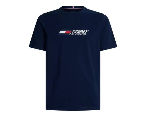 T-shirt Tommy Hilfiger Logo Bleu Marine