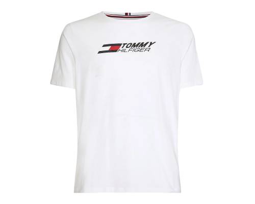 T-shirt Tommy Hilfiger Logo Blanc
