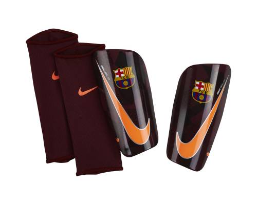 Protège tibias Nike Mercurial Lite Barcelone Bordeaux / Orange
