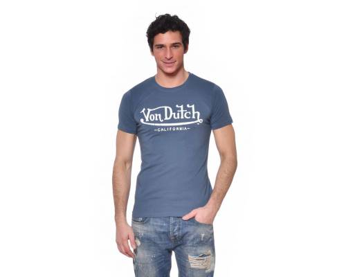 T-shirt Von Dutch Life Bleu