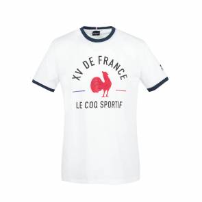 T-shirt Le Coq Sportif Ffr Fanwear Blanc