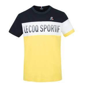 T-shirt Le Coq Sportif Saison Bleu / Jaune