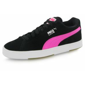 Puma Suede S Junior Black & Pink