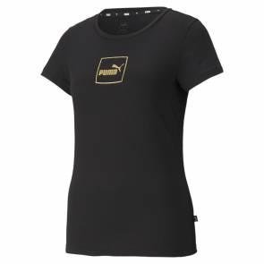 T-shirt Puma Holiday Noir / Or Femme