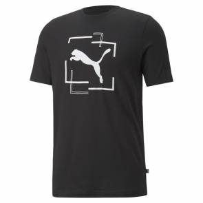 T-shirt Puma Cat Graphic Noir