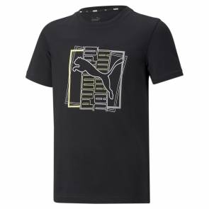 T-shirt Puma Alpha Graphic Noir Enfant