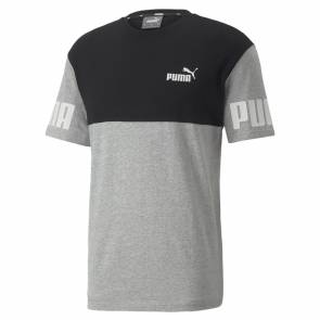 T-shirt Puma Power Colorblock Gris / Noir