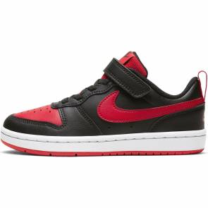 Nike Court Borough Noir / Rouge Enfant