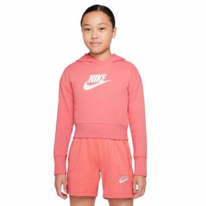 Sweat Nike Sportswear Club Crop Rose Fille