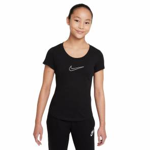 T-shirt Nike Sportswear Strass Noir Fille
