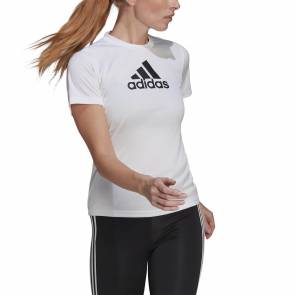 T-shirt Adidas Designed 2 Move Blanc Femme