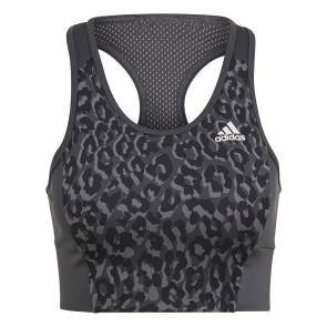 Brassière Adidas Aeroready Leopard Print Gris Femme