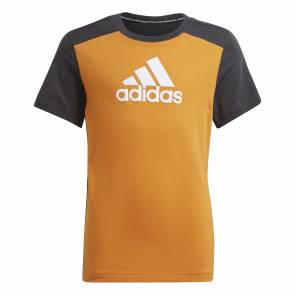 T-shirt Adidas Logo Orange / Noir Enfant