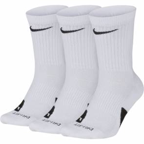 Chaussettes Nike Elite 3 Paires Blanc